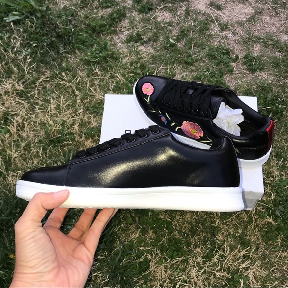 Floral Faux Leather Sneaks - Picture 4 of 8